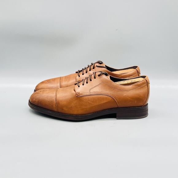 Cole Haan Shoes Mens 8 Brown Leather Cap Toe Derby Oxford Slip On Dress Comfort main image 6